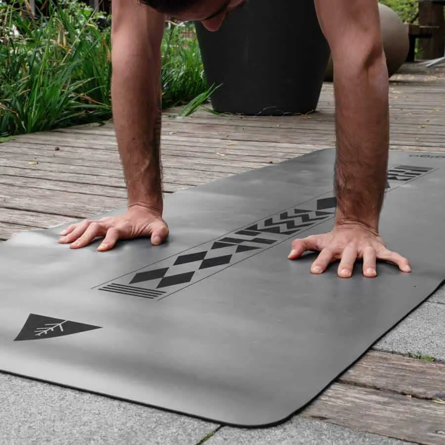 Yoga teacher yoga mat