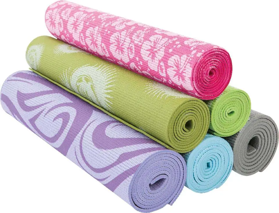PVC colorful yoga mats with print