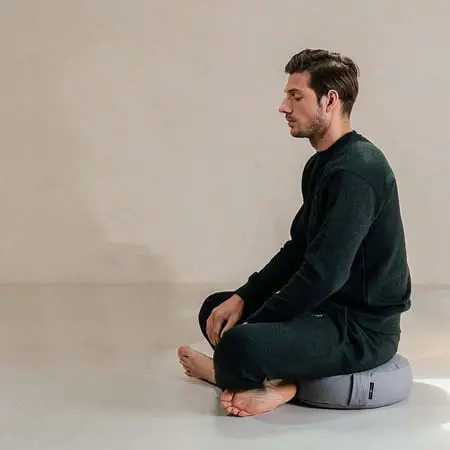 How to sit on a meditation pillow