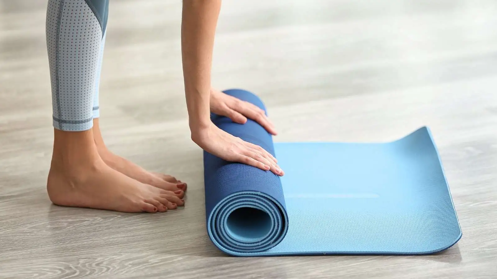 Yoga mat keeps rolling up? Here is what to do