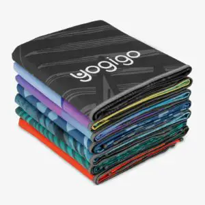 folded yoga towels stacked yogigo