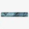 rolled suede microfiber yoga mat blue marble yogigo