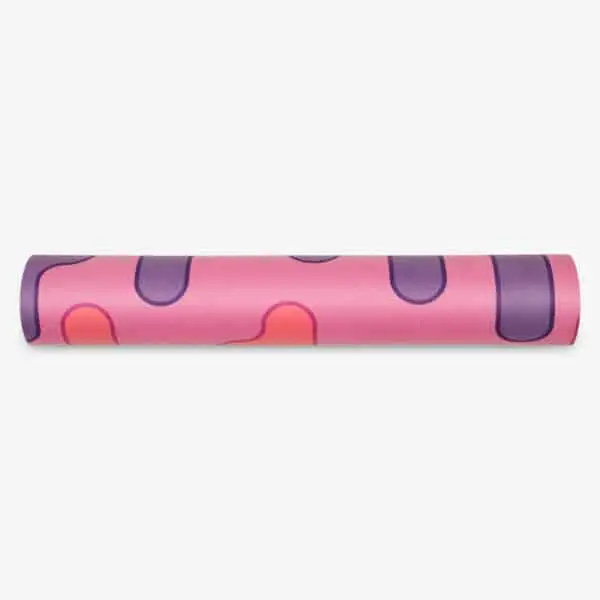 rolled suede microfiber yoga mat colorful yogigo