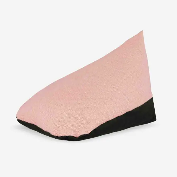 Meditation cushion black pink with zipper yogigo